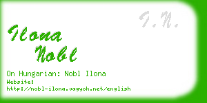 ilona nobl business card